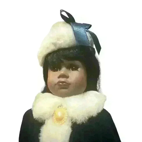 Collector's Choice fine bisque porcelain doll Classy African American - Picture 3 of 6